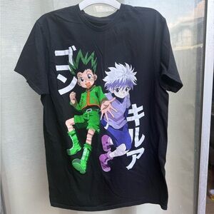 HUNTER X HUNTER ANIME GRAPHIC BLACK T-SHIRT SIZE m JAPANESE